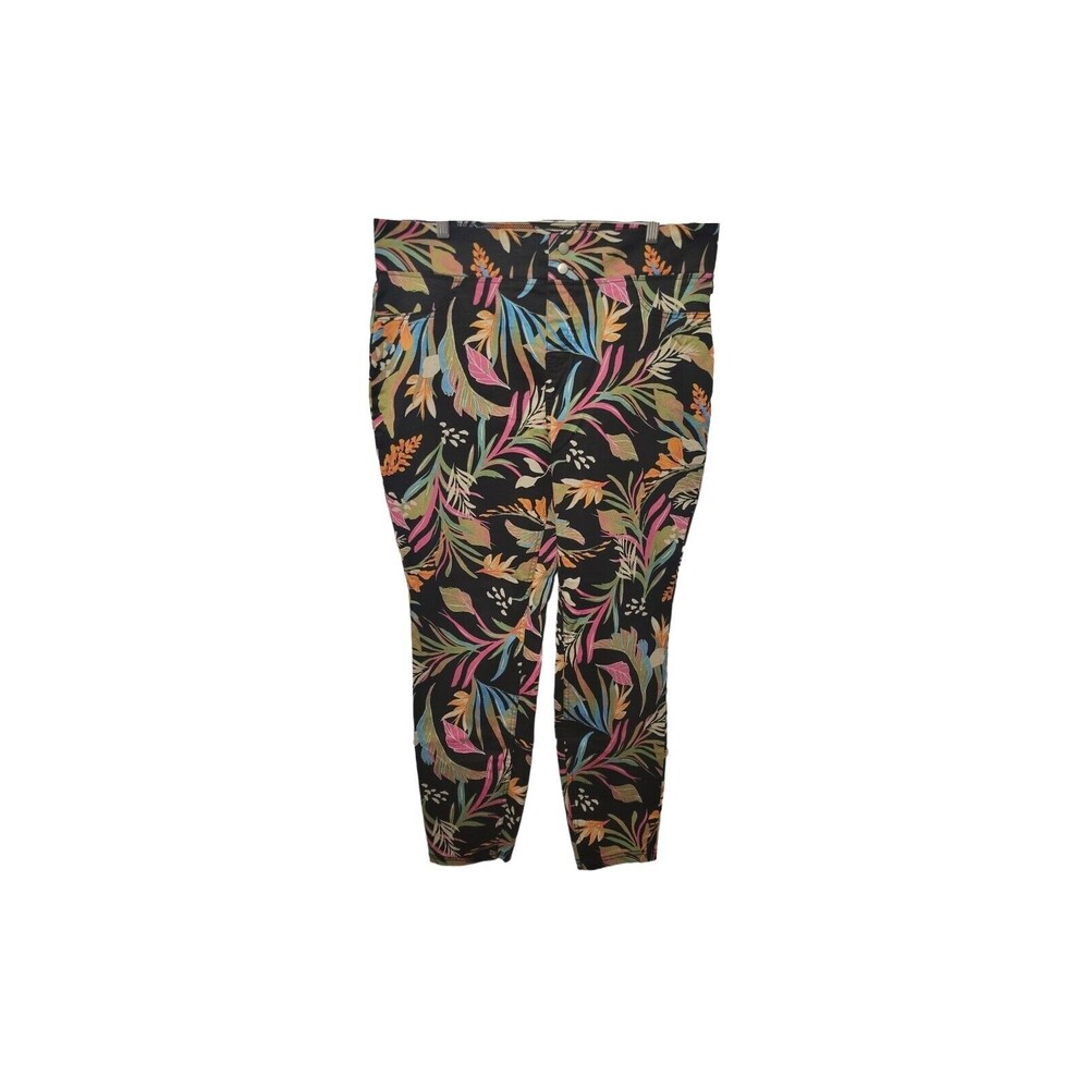 NWT Terra & Sky Paradise Floral Skinny Mid-Rise Jegging Women 16W-18W 1X - Picture 2 of 7